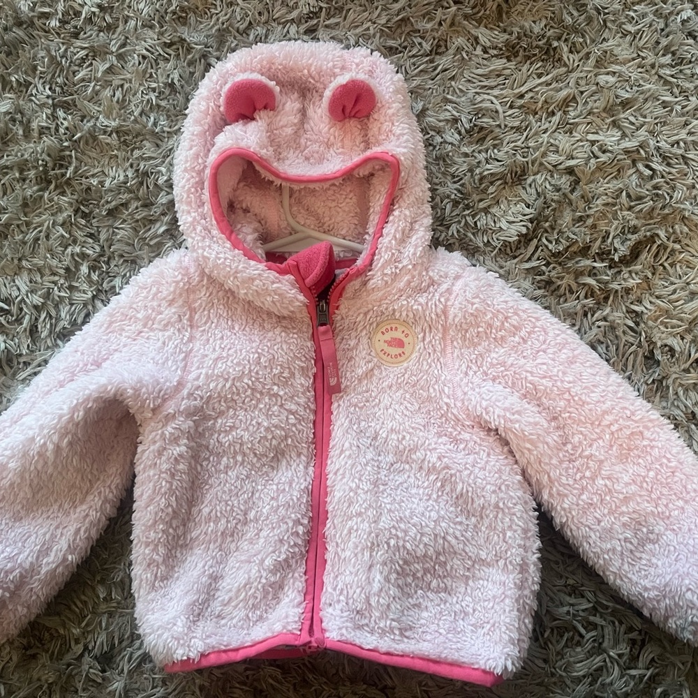 The North Face Light Pink Fleece Kids Jacket